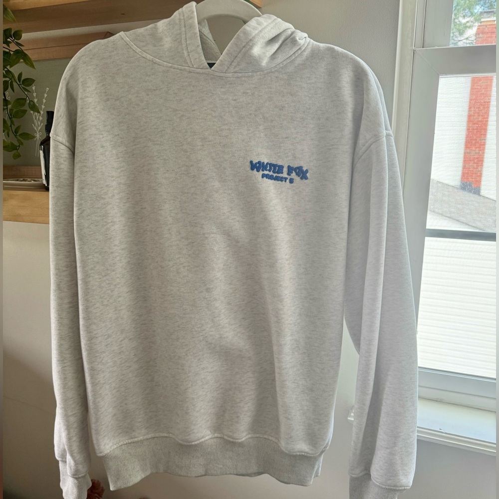 White fox hoodie